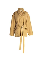 Pierrick Twill Belted Trench Jacket