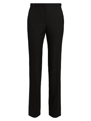 Jesse Wool Straight-Leg Pants