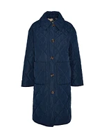 Cassandra Quilted Long Coat