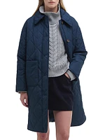 Cassandra Quilted Long Coat