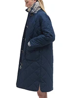 Cassandra Quilted Long Coat
