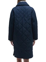 Cassandra Quilted Long Coat