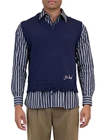 Zayn Cotton-Blend Sweater Vest