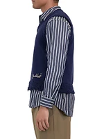 Zayn Cotton-Blend Sweater Vest