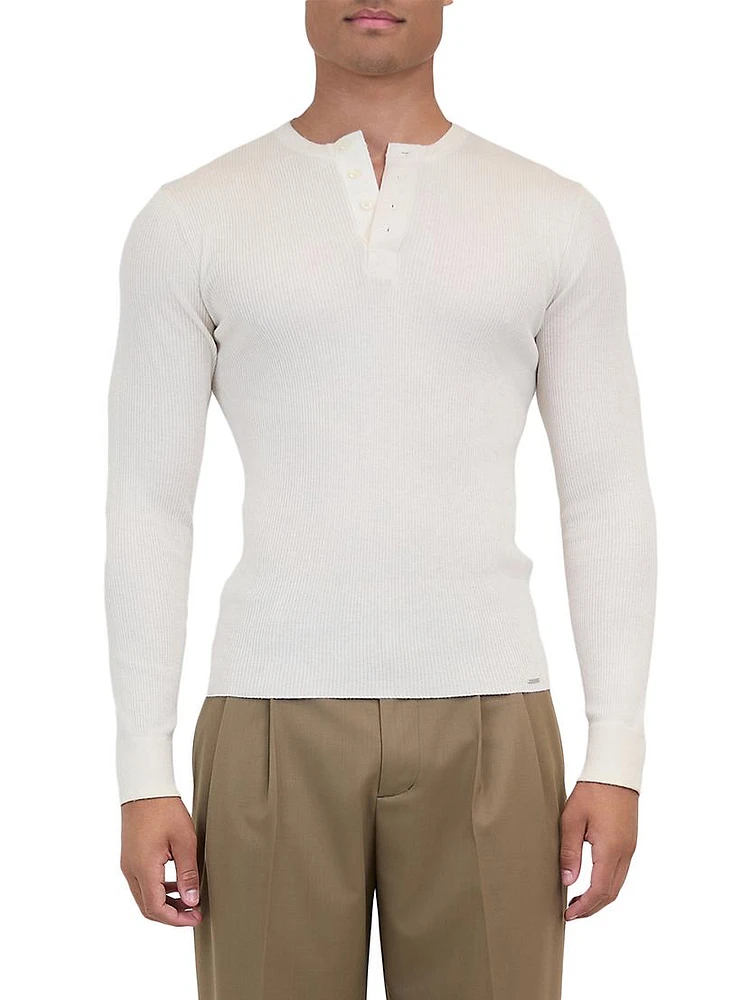 Hezekiah Silk-Blend Henley