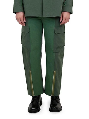 James Cotton-Blend Cargo Pants