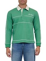 Liam Cotton Long-Sleeve Polo Shirt