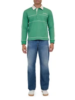 Liam Cotton Long-Sleeve Polo Shirt