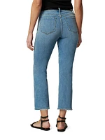 Callie Cropped Stretch Boot-Cut Jeans