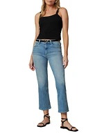 Callie Cropped Stretch Boot-Cut Jeans