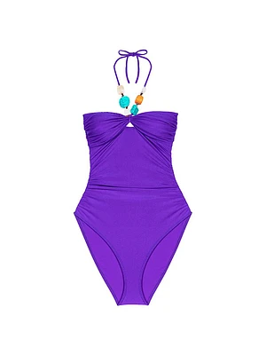 One-Piece Swimsuit with Jewellery