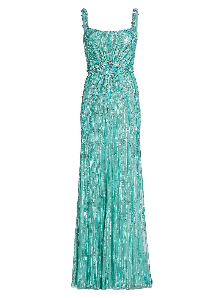 Embellished A-Line Gown