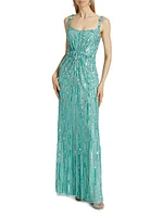 Embellished A-Line Gown