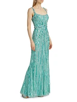 Embellished A-Line Gown