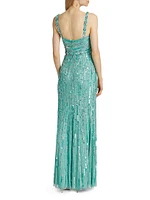 Embellished A-Line Gown