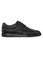 Derby Brogue Shoes in Calfskin Leather