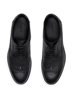 Derby Brogue Shoes Calfskin Leather