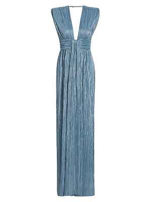 Satellite Metallic Maxi Dress