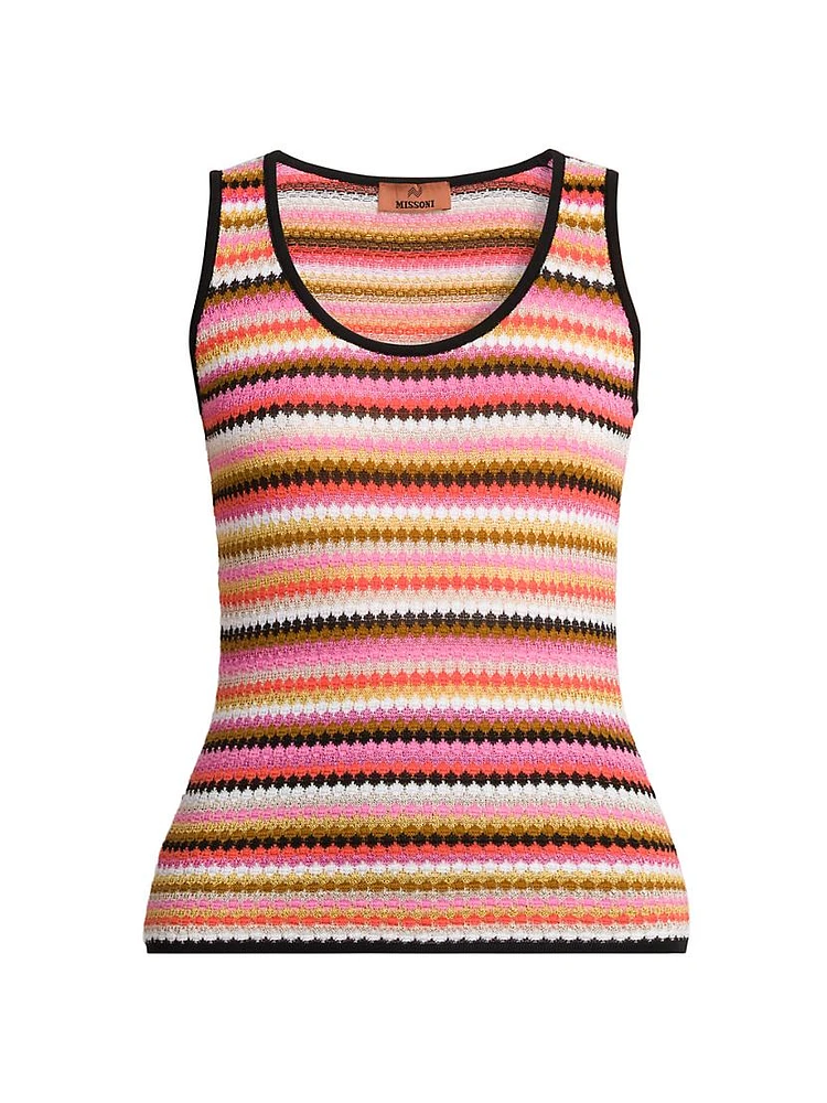 Striped Knit Tank Top