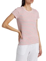 Striped Jersey Crewneck T-Shirt