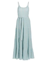 Laguna Striped Cotton-Blend Maxi Dress