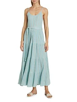 Laguna Striped Cotton-Blend Maxi Dress