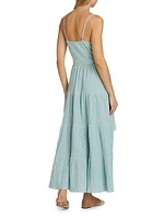 Laguna Striped Cotton-Blend Maxi Dress