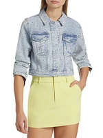 Leona Crystal Denim Jacket