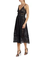 Lucinda Lace Midi-Dress