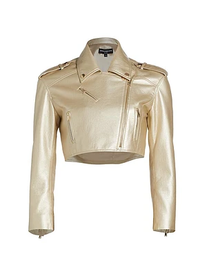 Massimo Vegan Leather Moto Jacket