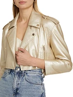 Massimo Vegan Leather Moto Jacket