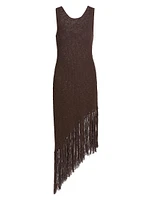 Rylee Fringe-Trimmed Cotton Dress