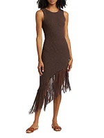 Rylee Fringe-Trimmed Cotton Dress