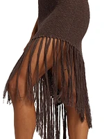 Rylee Fringe-Trimmed Cotton Dress