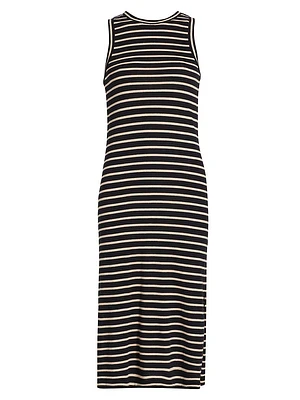 Striped Cotton Tank Dress