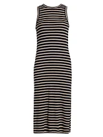 Striped Cotton Tank Dress