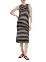 Striped Cotton Tank Dress