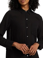 Ellis Cotton Button-Front Shirt