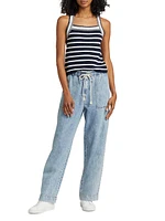 Ryan Drawstring Denim Pants