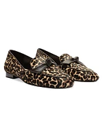 Clarita Leopard Print Loafers