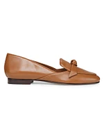 Clarita Stamped Leather Belgian Loafers