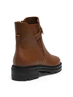 Clarita Waterproof Leather Booties