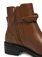 Clarita Waterproof Leather Booties