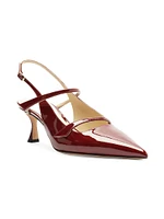 Tita 60MM Patent Leather Slingback Pumps