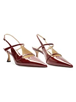 Tita 60MM Patent Leather Slingback Pumps