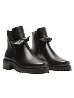 Clarita 60MM Waterproof Leather Booties