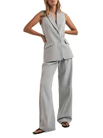 The Nadine Two-Button Blazer Vest