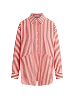 The Door's Always Open Ex Boyfriend Striped Cotton Shirt