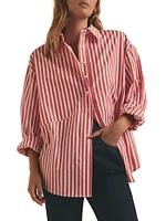 The Door's Always Open Ex Boyfriend Striped Cotton Shirt