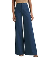 The Fancy Mischa Wide-Leg Denim Pants